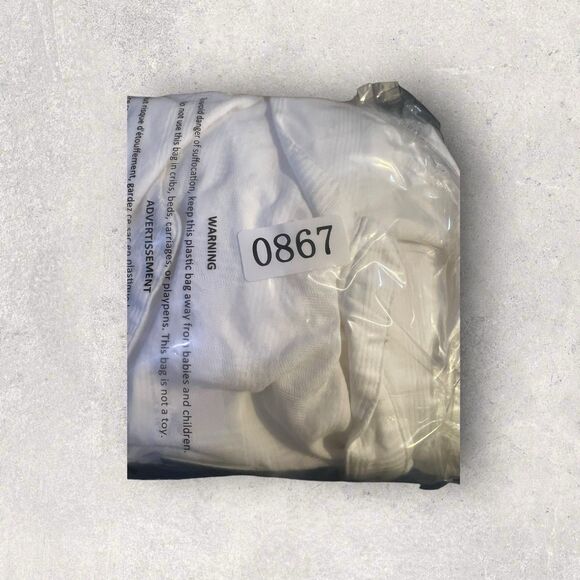 Vintage Lady Van Heusen Size L White Collarless Invisible Button Up Shirt - Picture 7 of 7